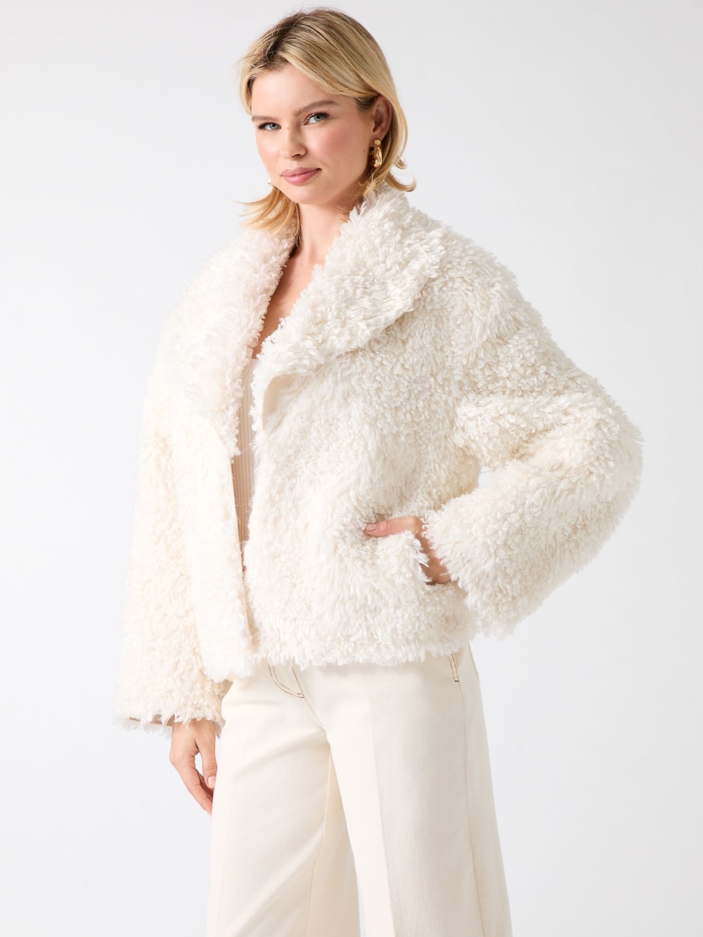 Margot Longline Faux-Fur Coat