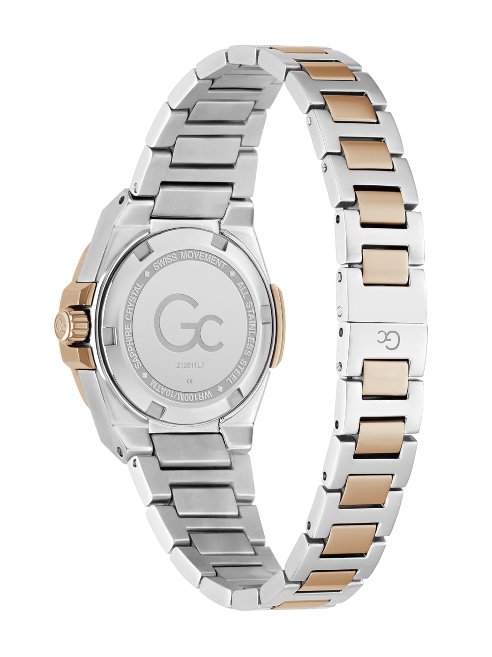 Gc Two-Tone and Blue Analog Watch
