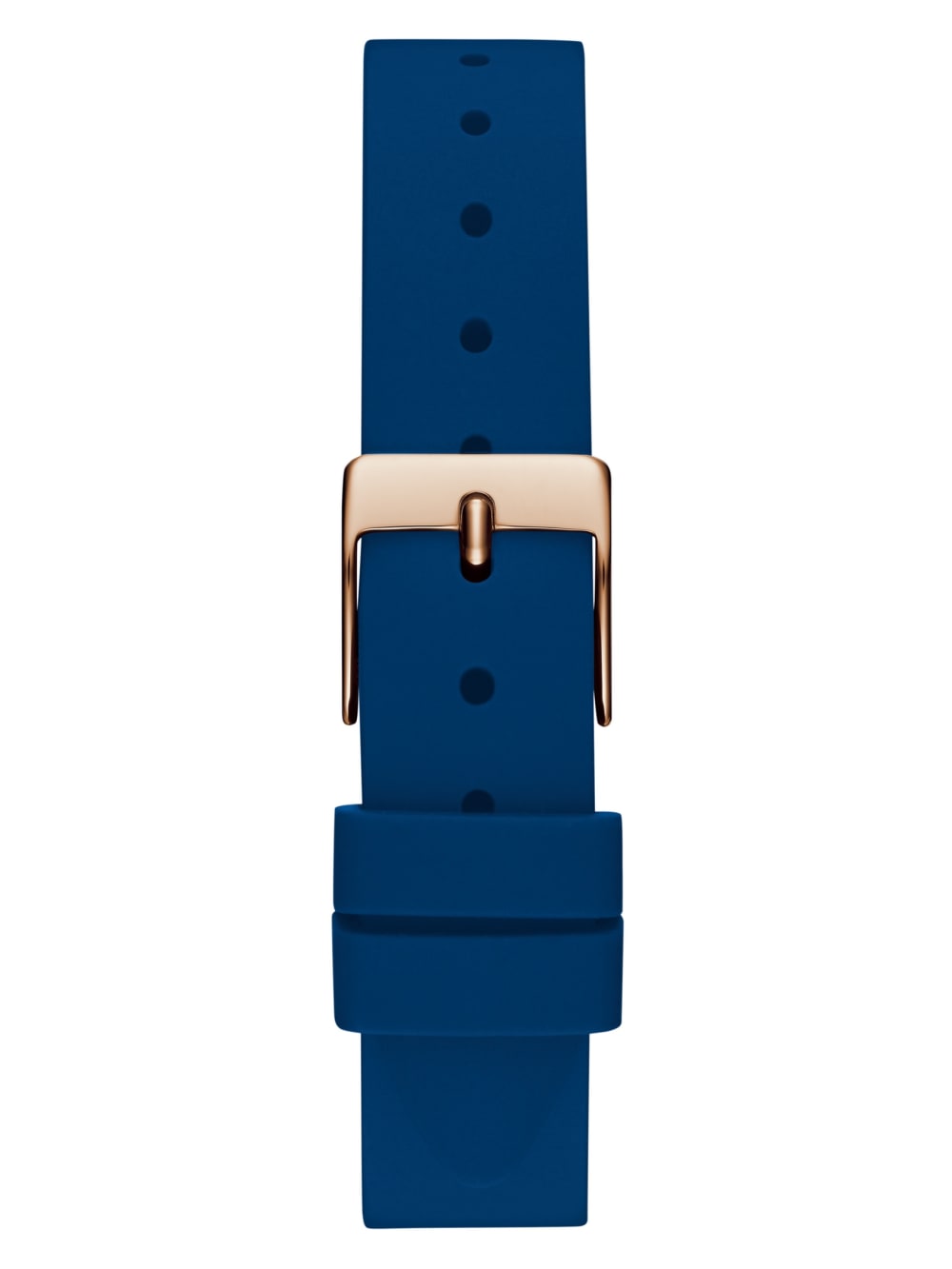 Rose Gold-Tone and Blue Analog Watch