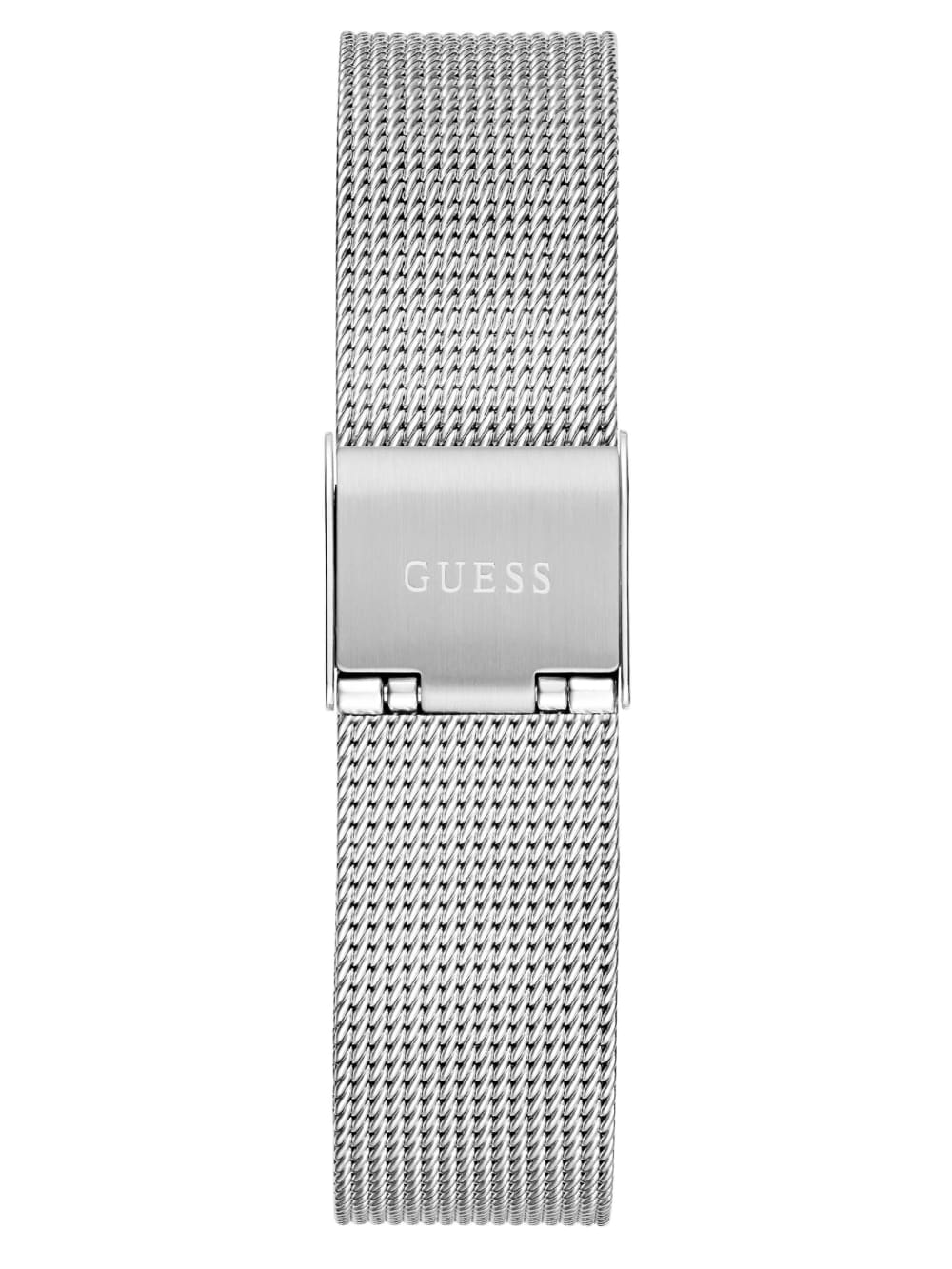 Silver-Tone Analog Logo Watch