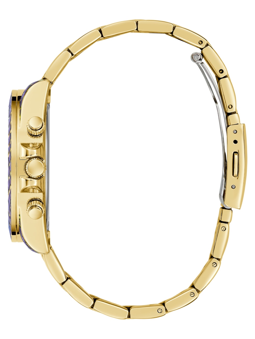 Printed Gold-Tone Multifunction Watch