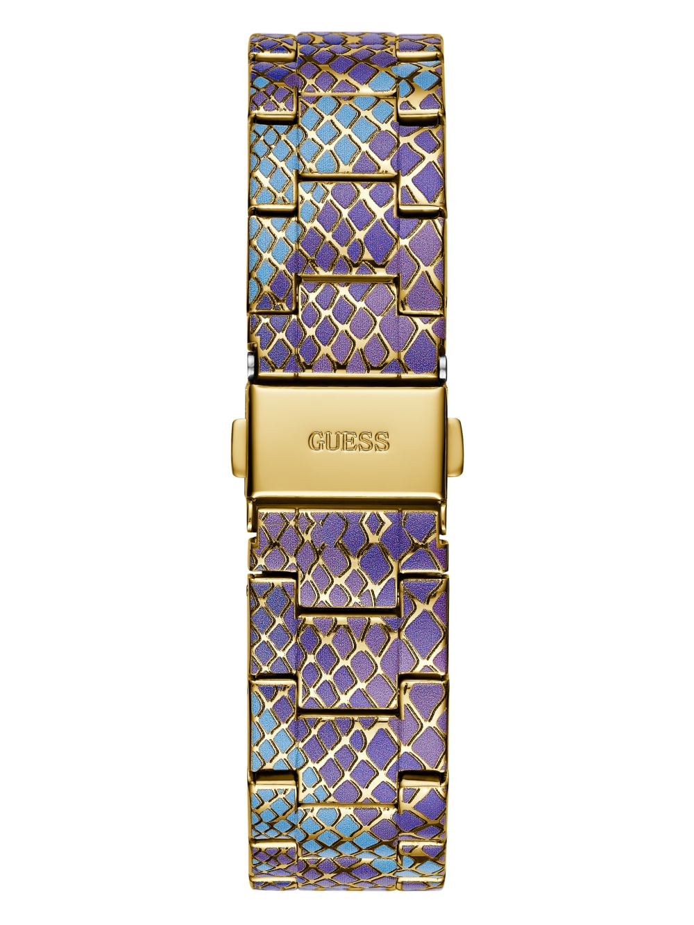 Printed Gold-Tone Multifunction Watch