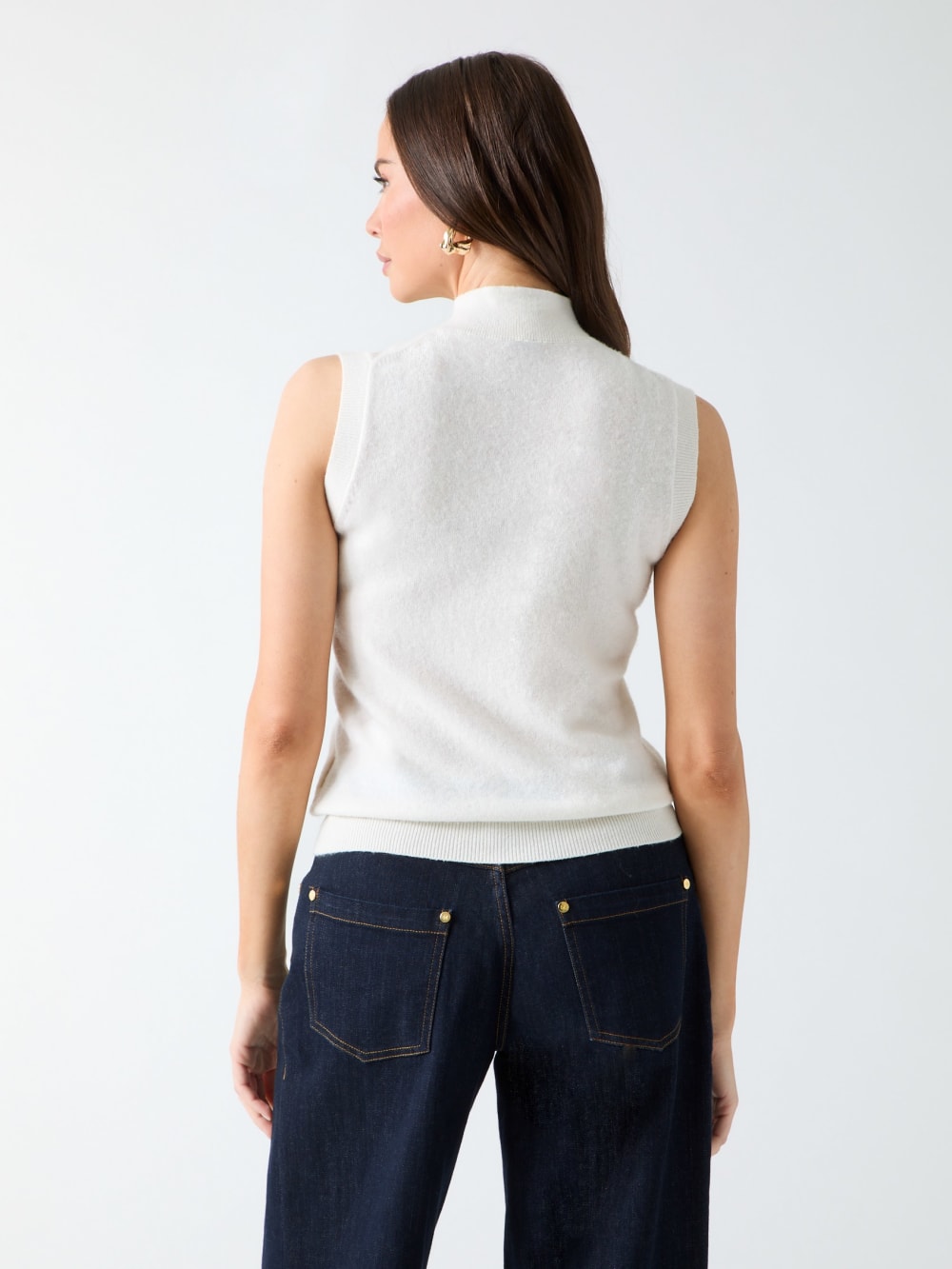 Lavanda Mock-Neck Sweater Top