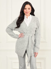 Sibilla Belted Embellished Cardigan