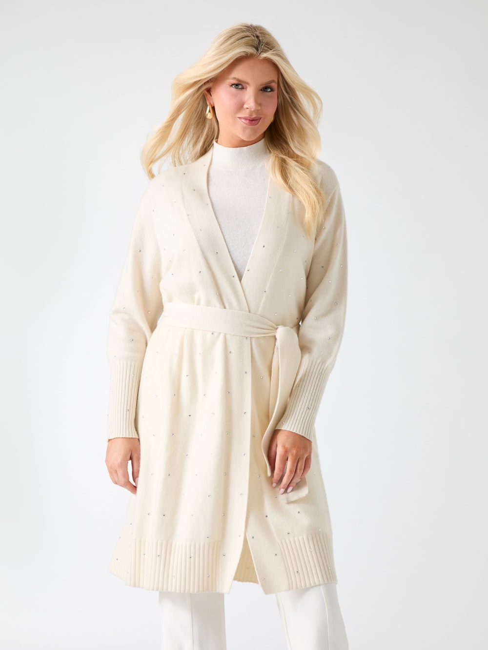 Elien Cashmere Crystal Cardigan