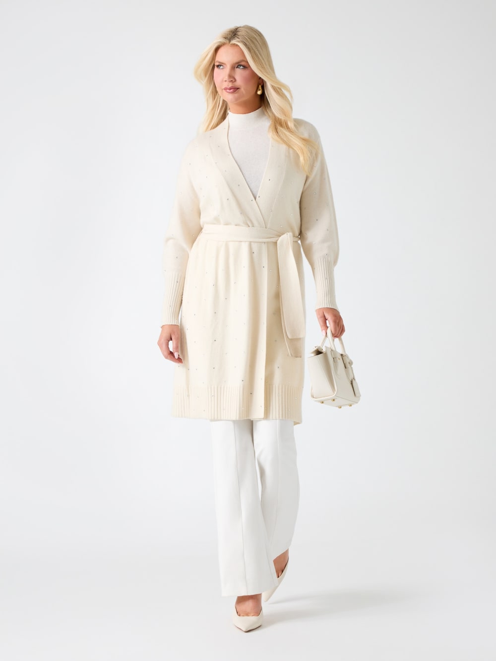 Elien Cashmere Crystal Cardigan