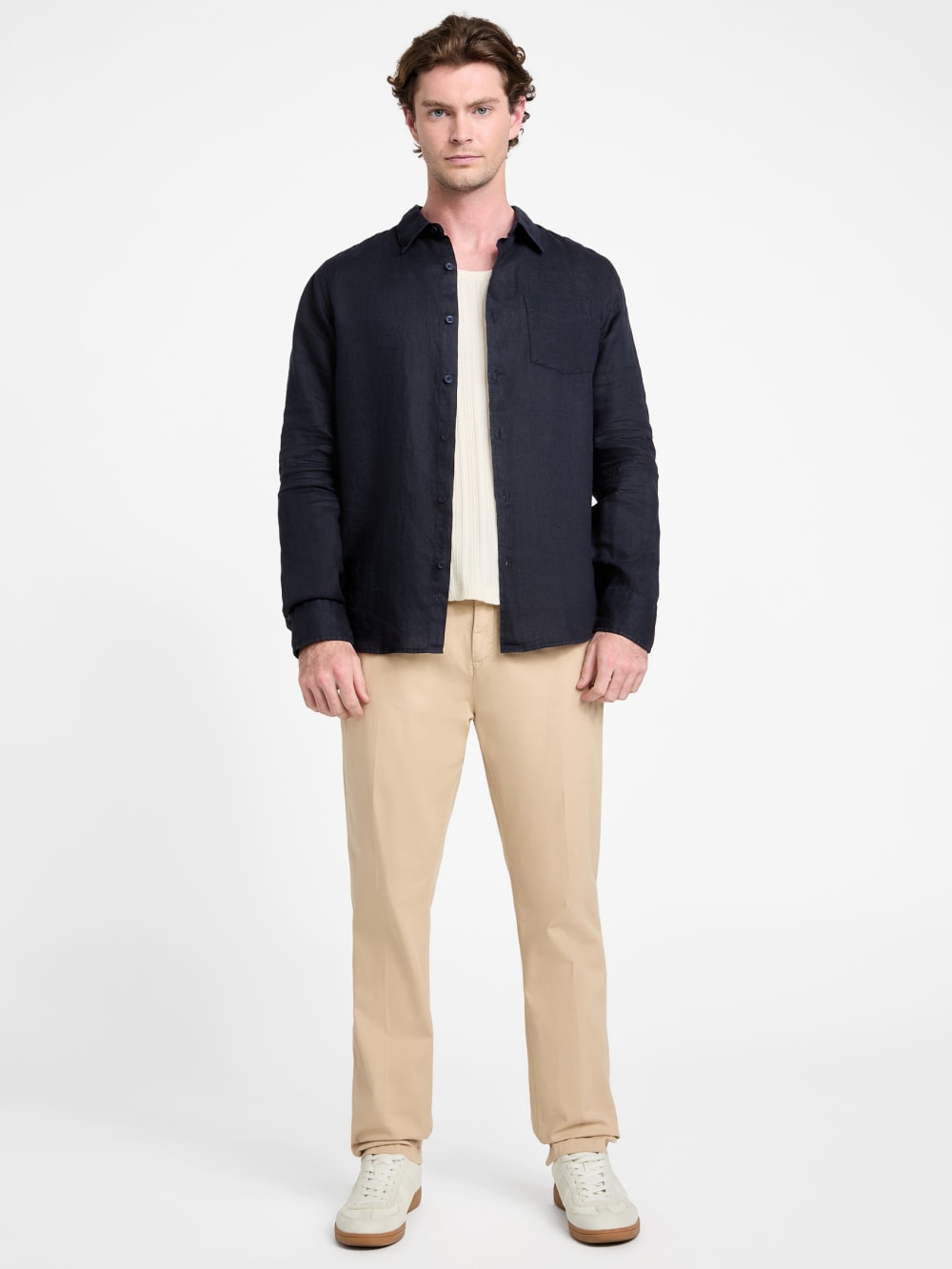 Eco Napa Linen-Blend Shirt