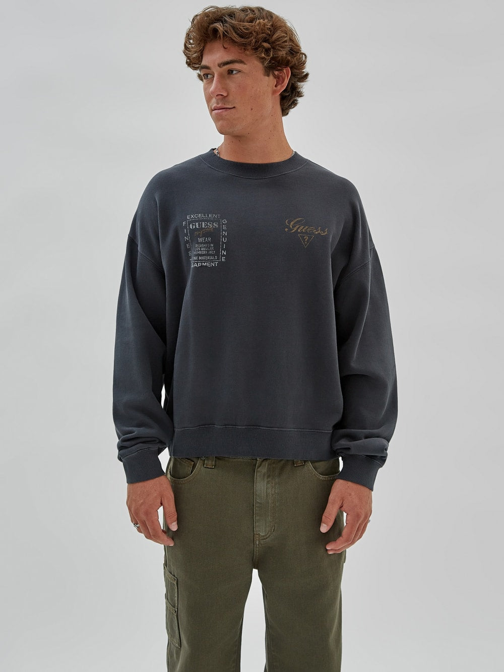 GUESS Originals Varsity Crewneck