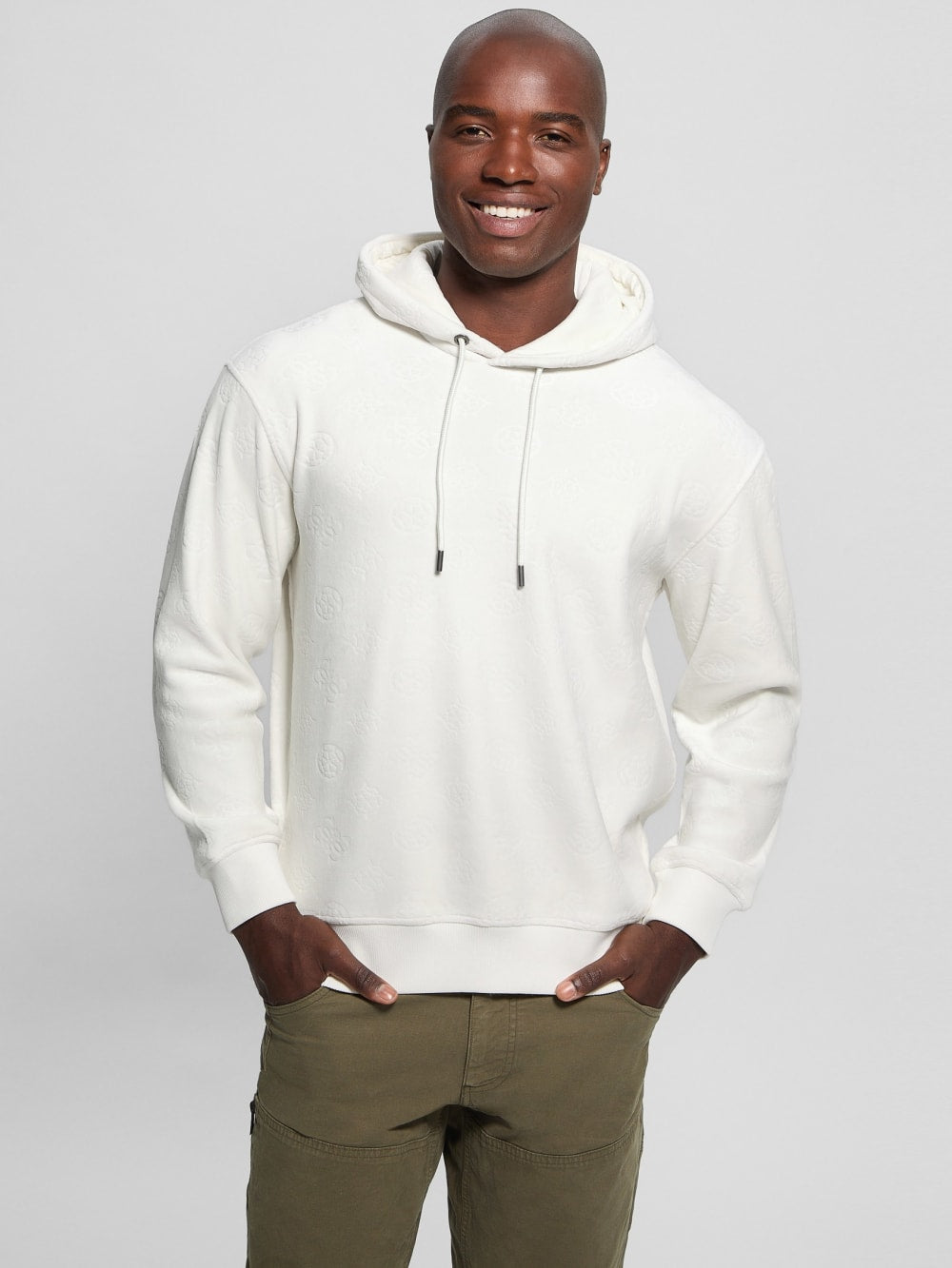 Embossed Velvet Hoodie