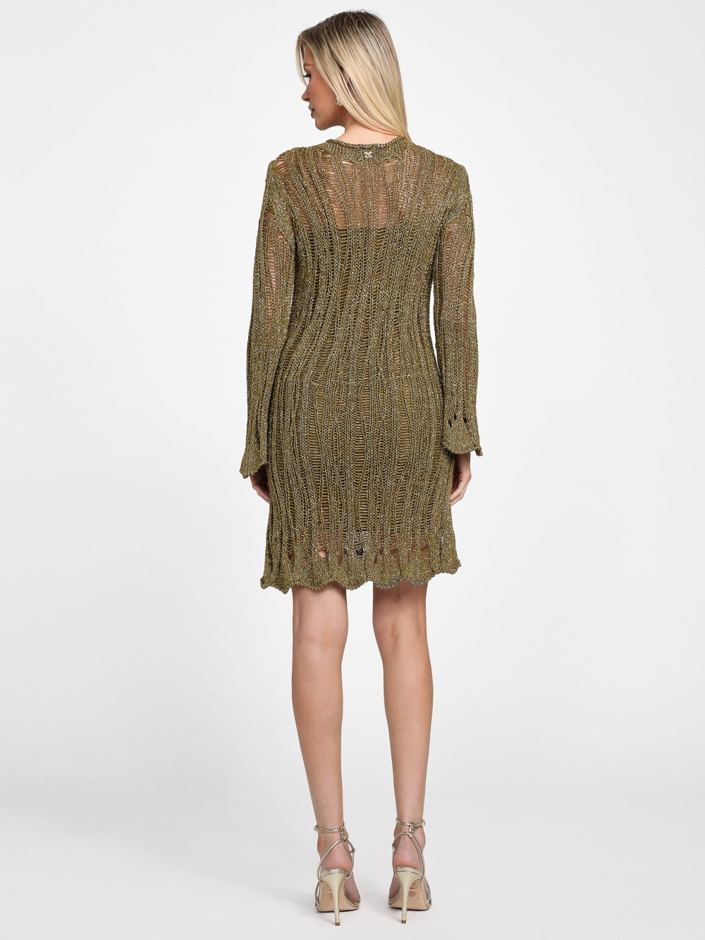 Lucky Crochet Flared Dress