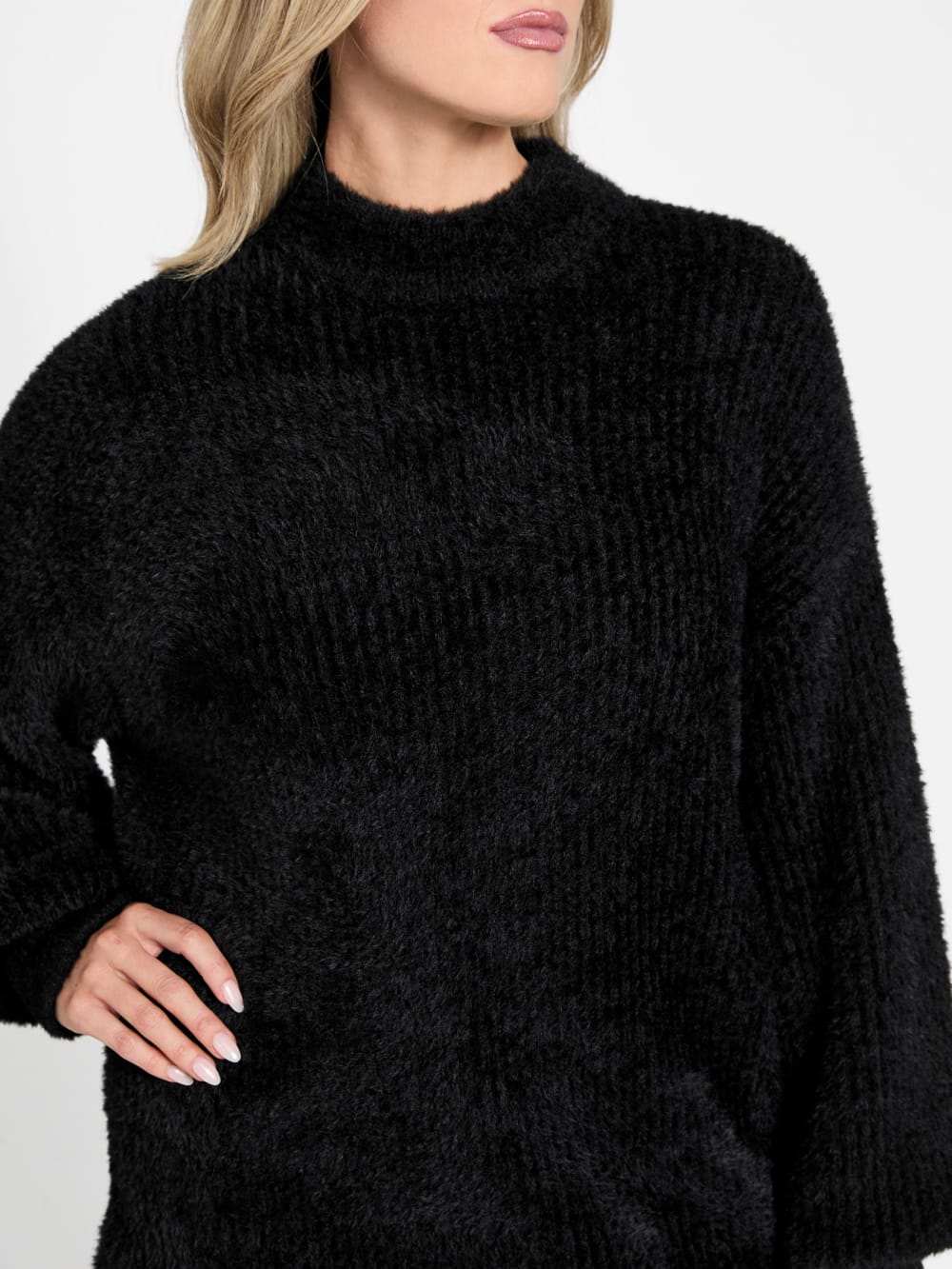 Torri Faux-Fur Tunic Sweater