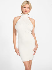 Eco Minara Rhinestone Sweater Dress