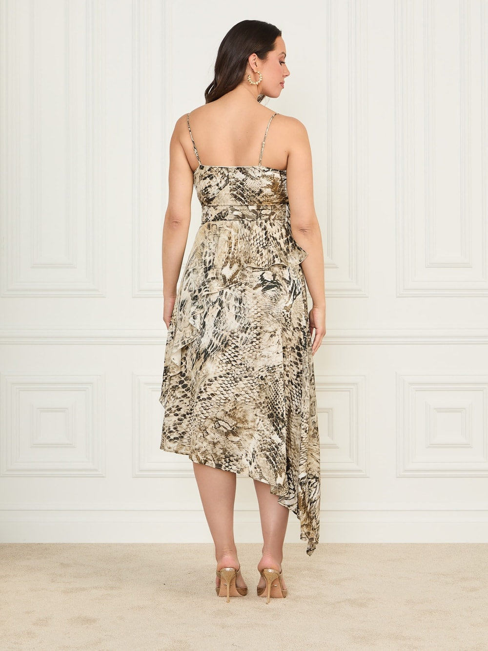 Eco Giselle Printed Asymmetrical Dress