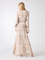 Britney Monogram Maxi Dress