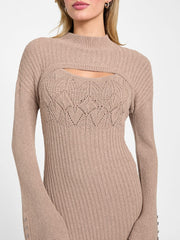 Shinju Sweater Dress and Shrug Set