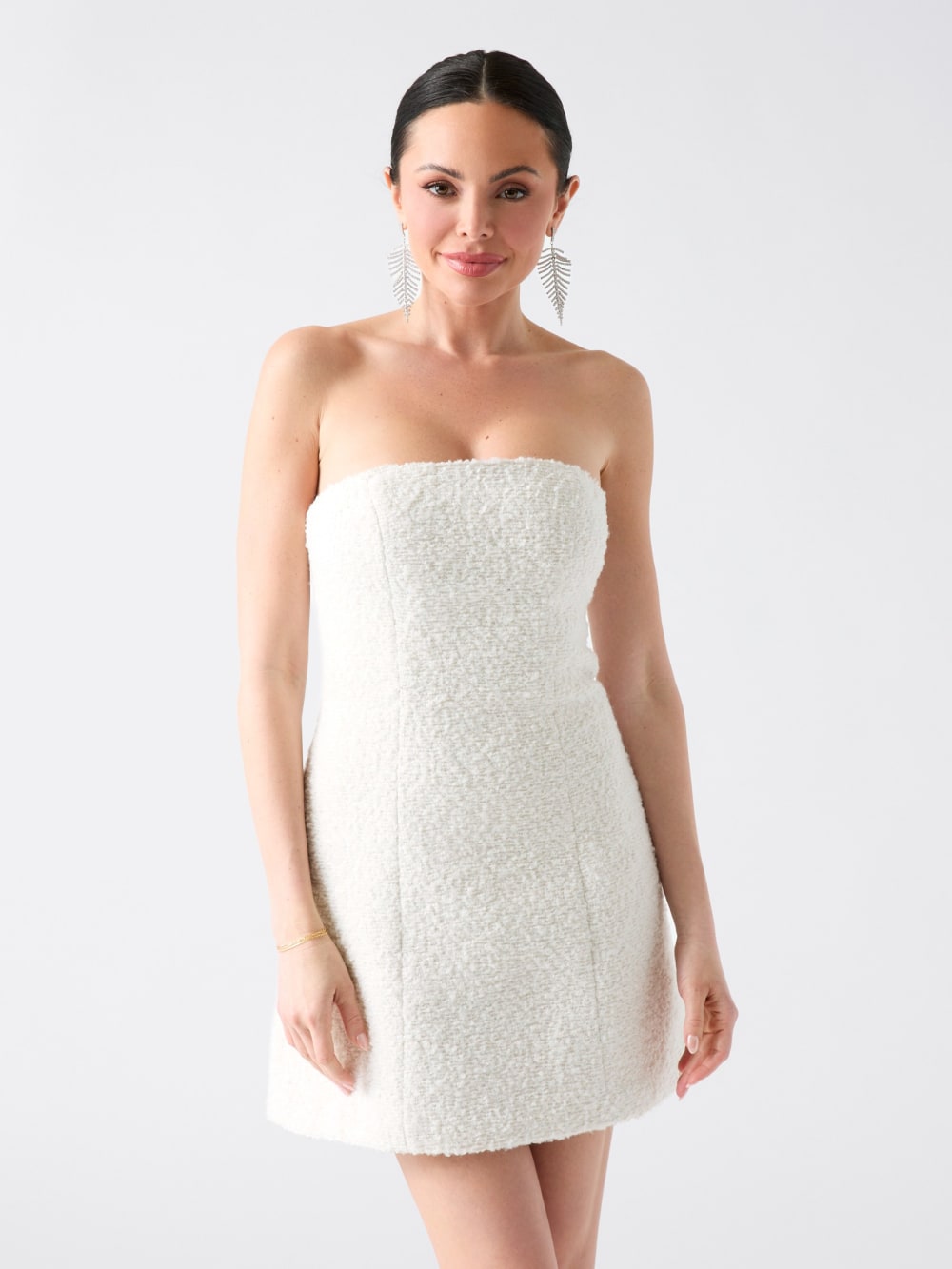 Bouclé Away Sequin Dress