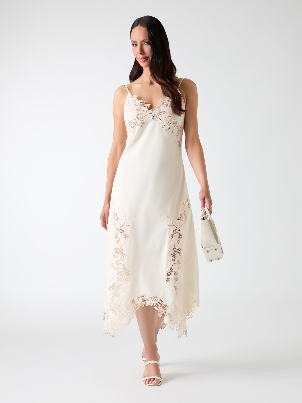 Brooke Crochet Floral Midi Dress