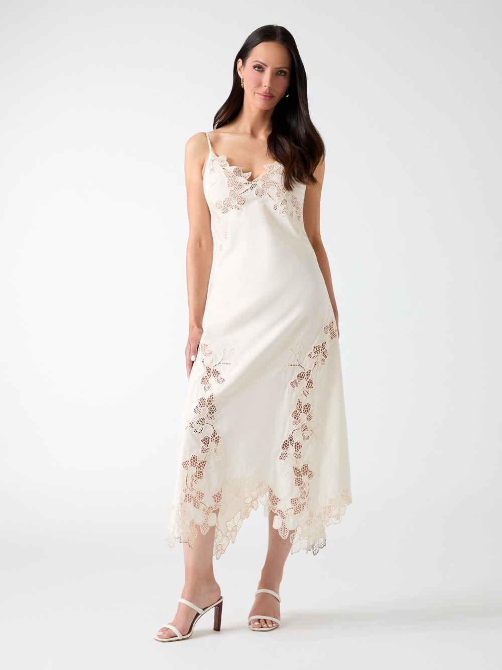 Brooke Crochet Floral Midi Dress