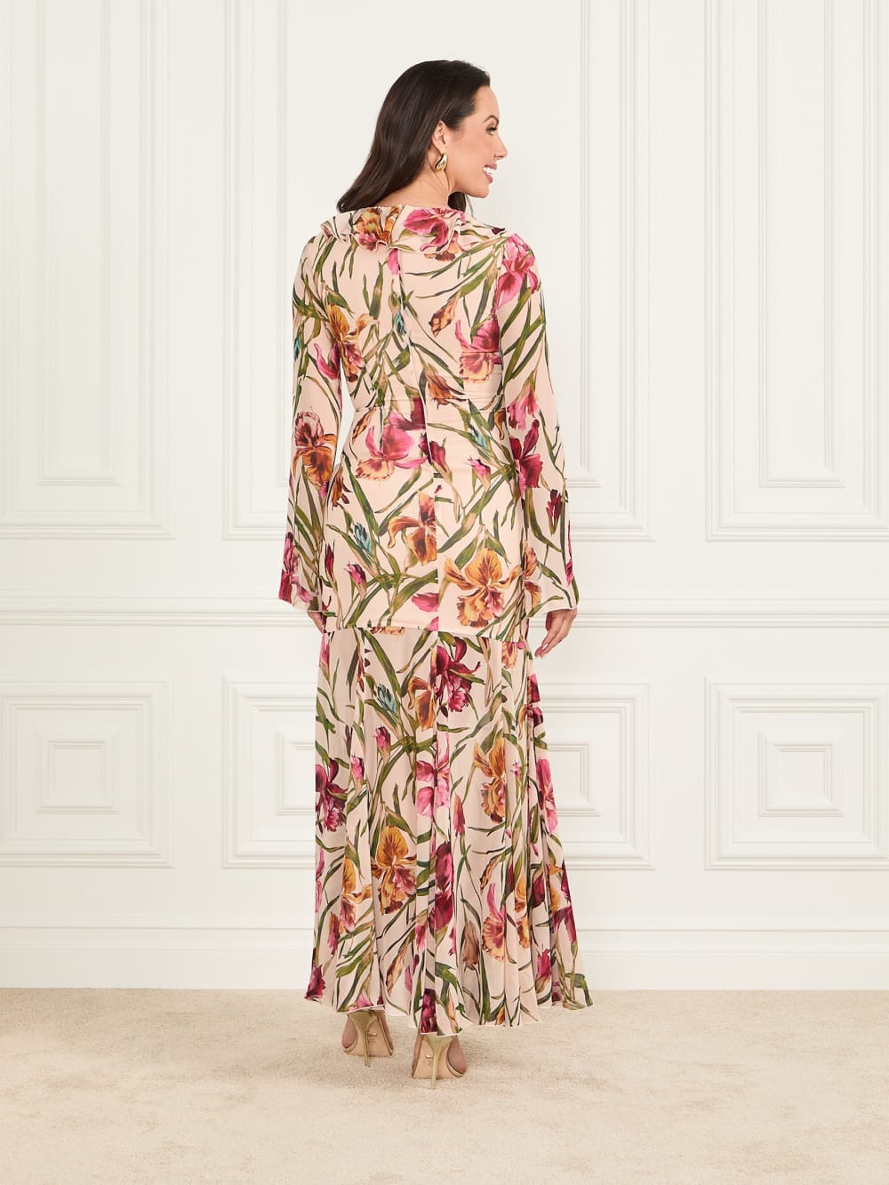 Iris Printed Maxi Dress