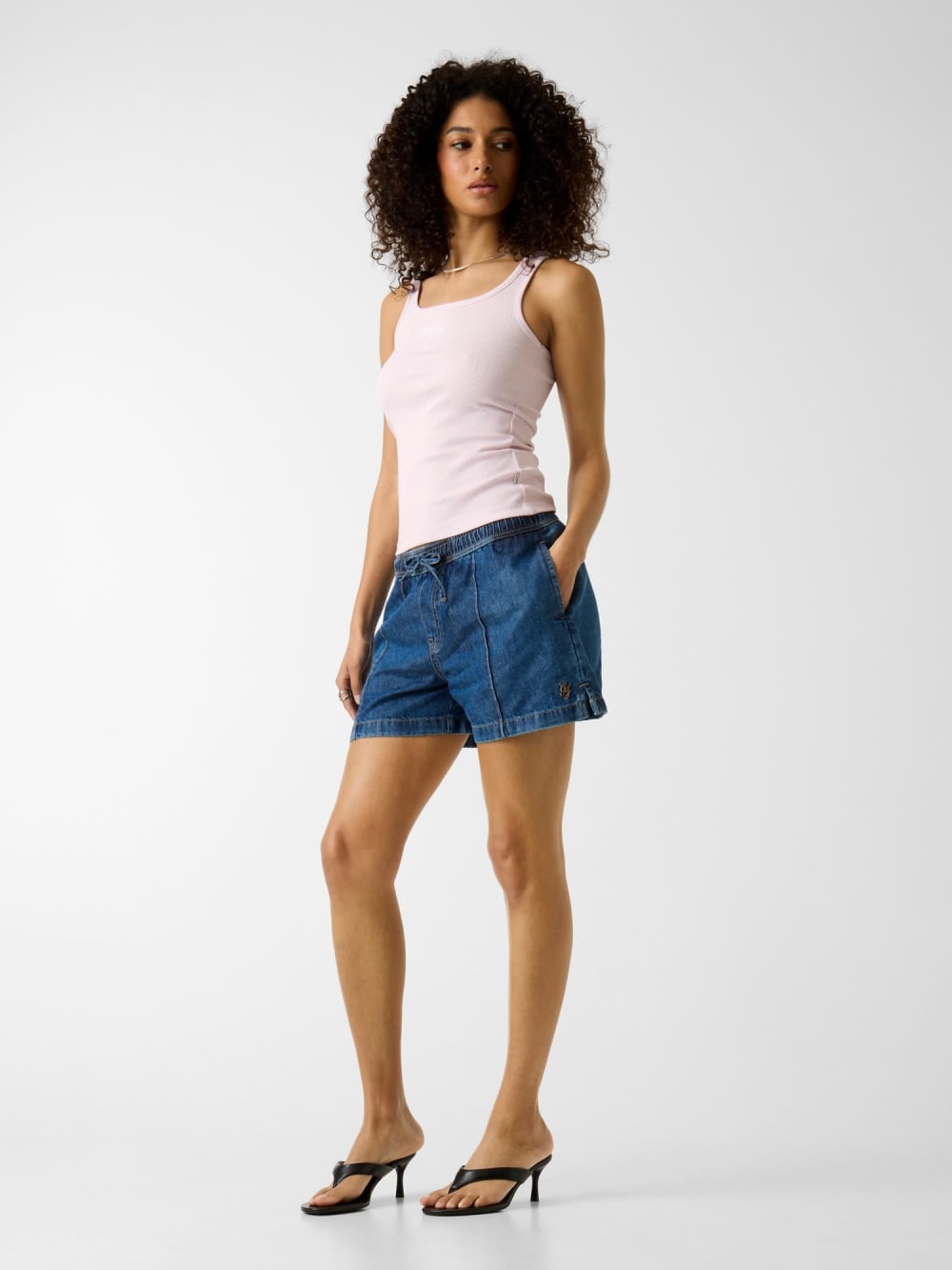 Embroidered star tank top