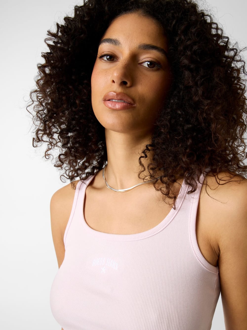 Embroidered star tank top
