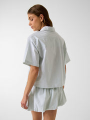 Checked boxy shirt