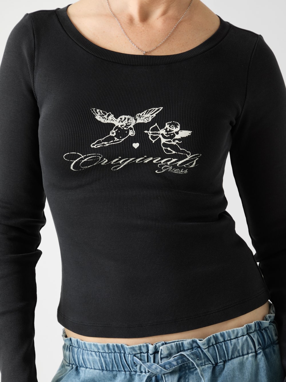 GUESS Originals Eco Boatneck Top