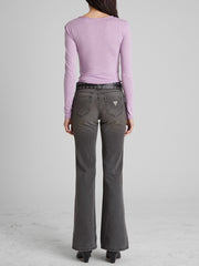 long-sleeve stretch tee