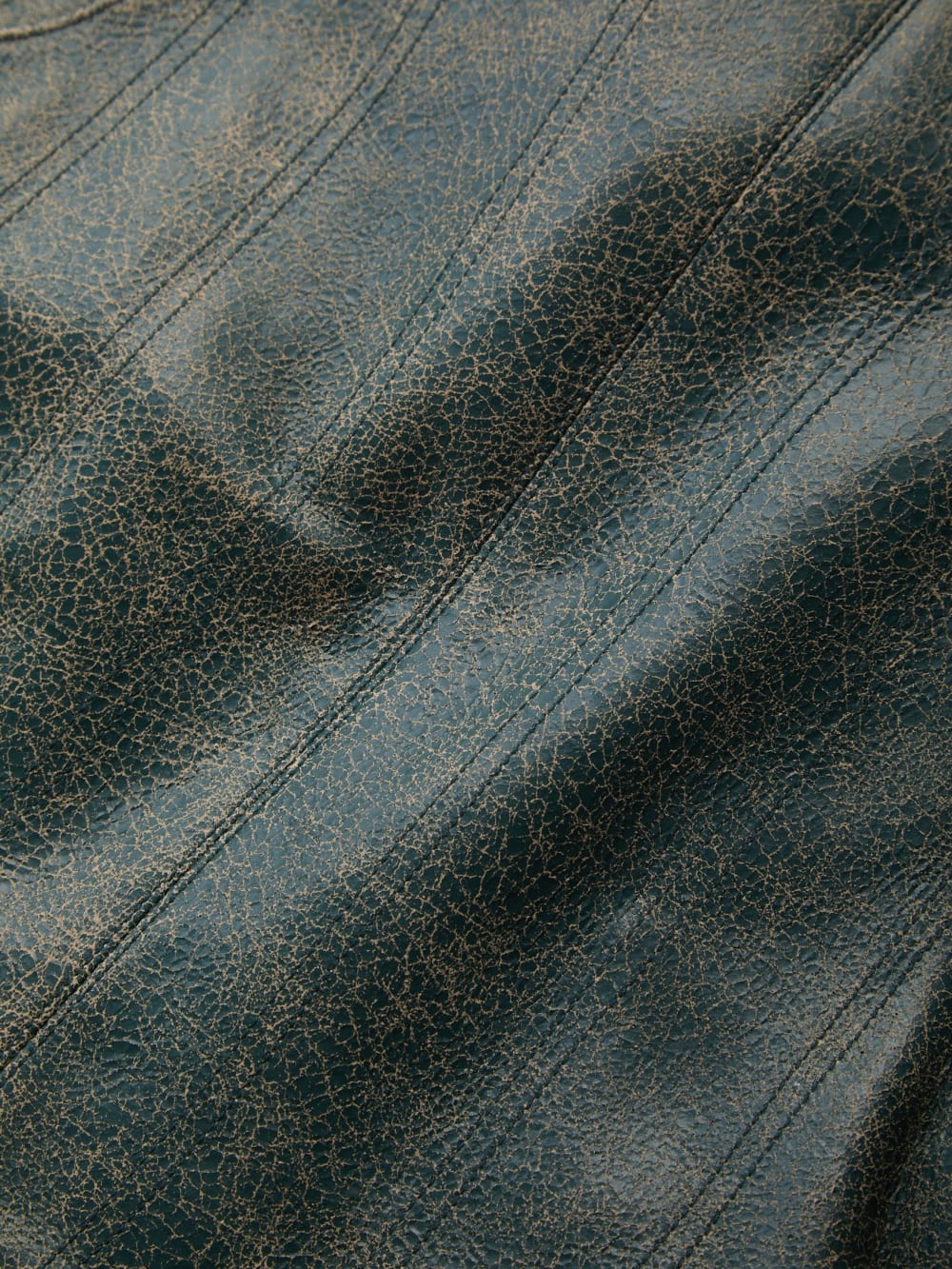 crackled leather top
