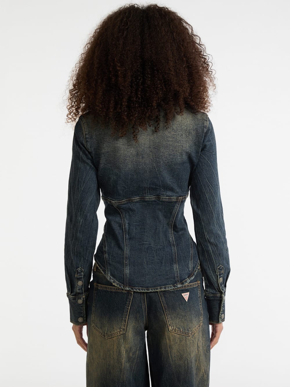GUESS Originals Denim Corset Top