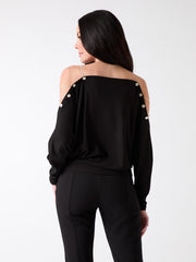 Eco Adri Off-the-Shoulder Crystal Top