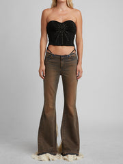 Lace-Up Bustier Top