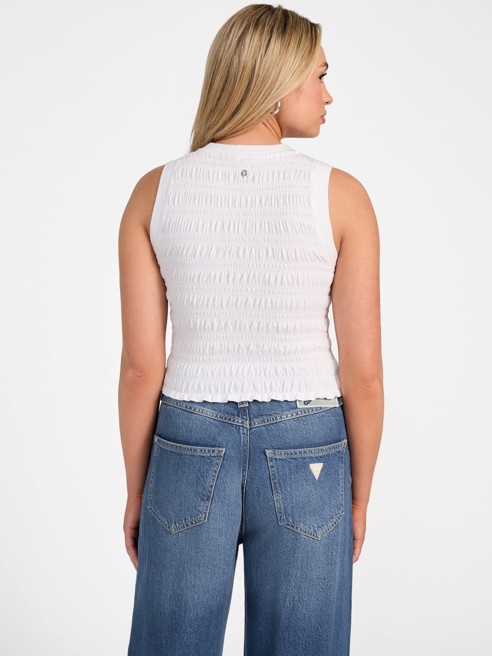 Eco Claire Smocked Tank Top