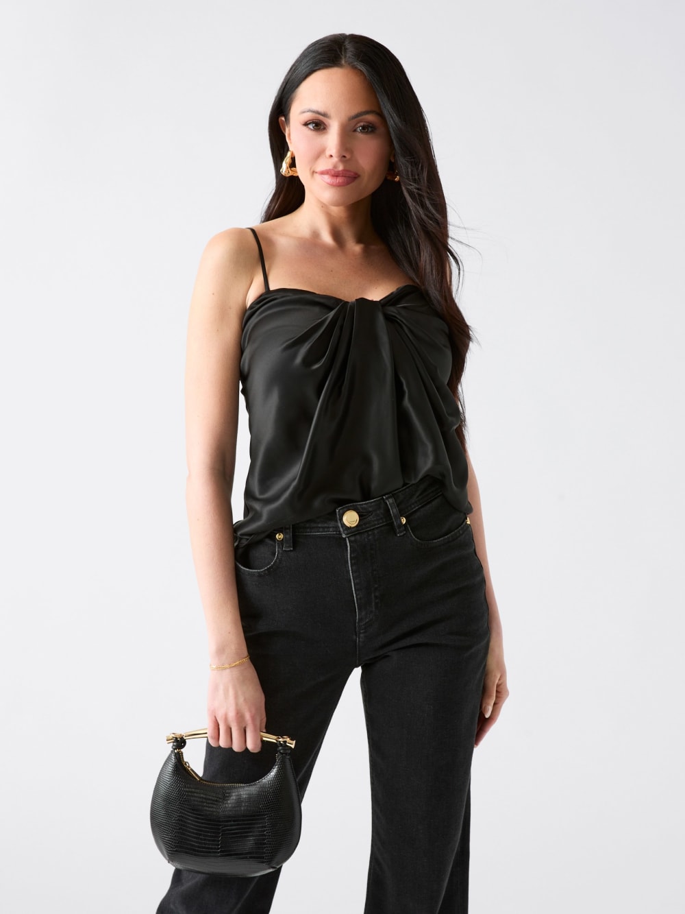 Aretha Satin Twisted Top