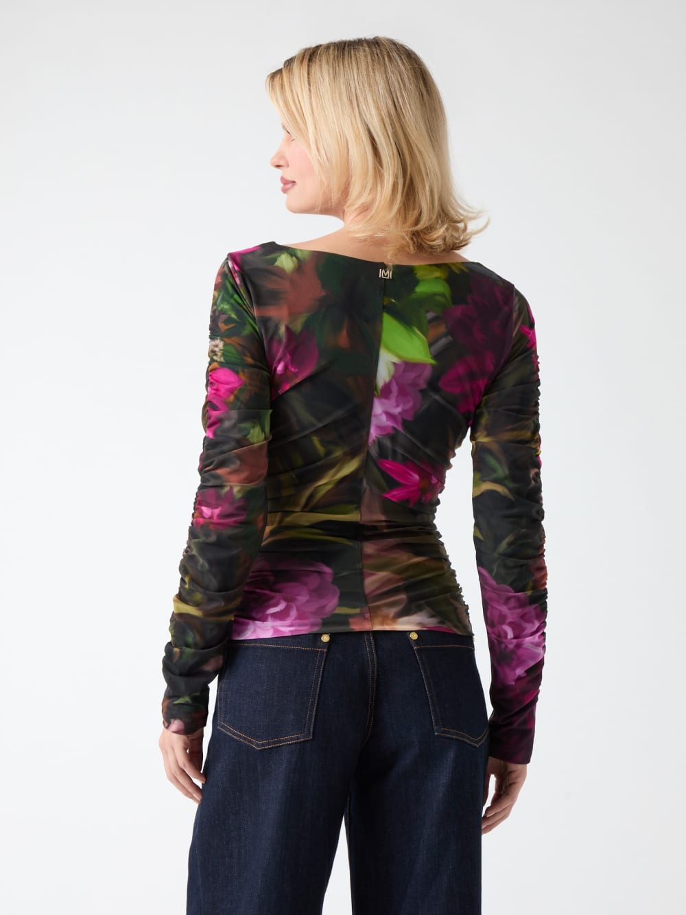 Sandy Printed Gathered Top