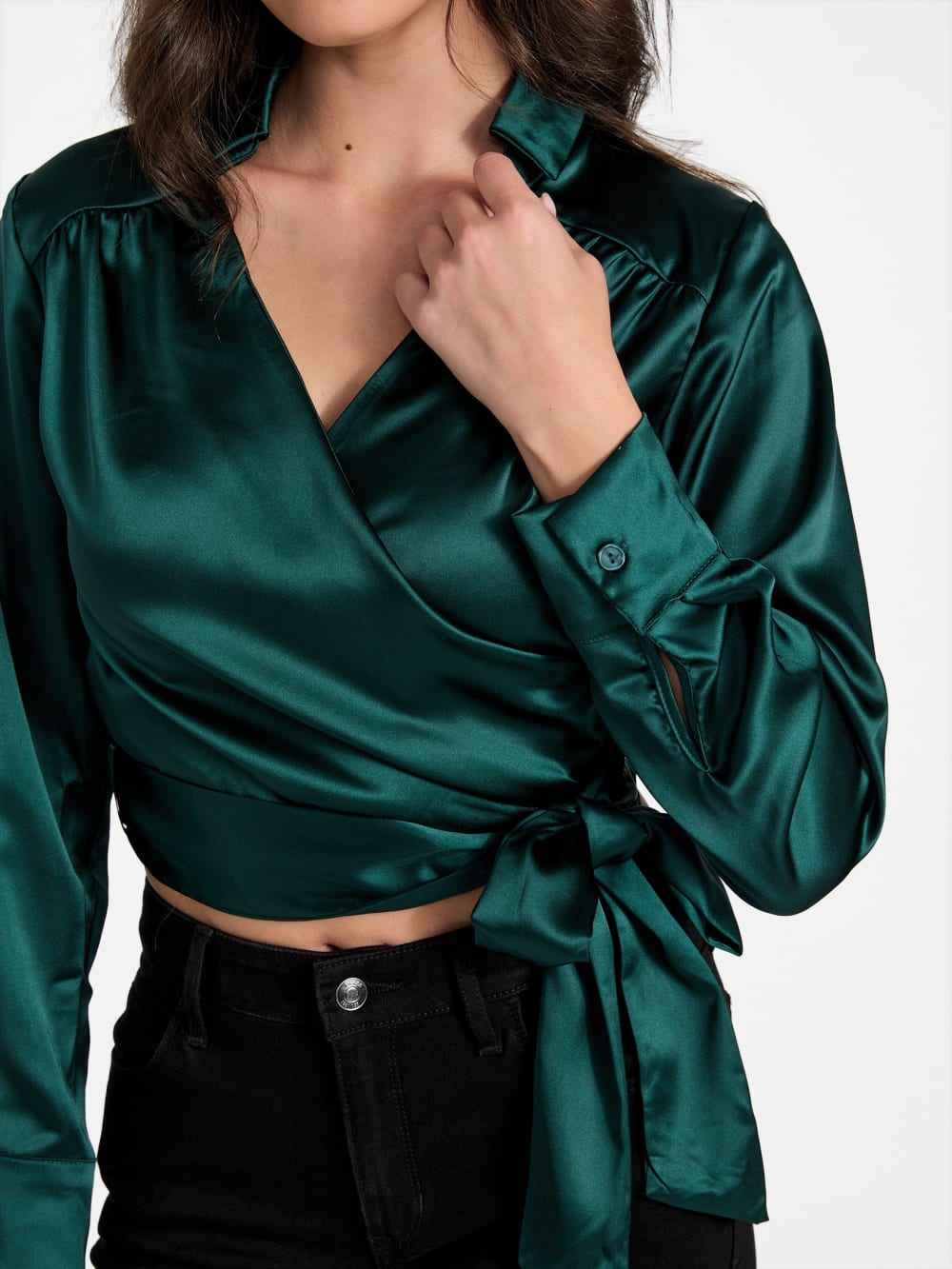Marina Satin Tie Top