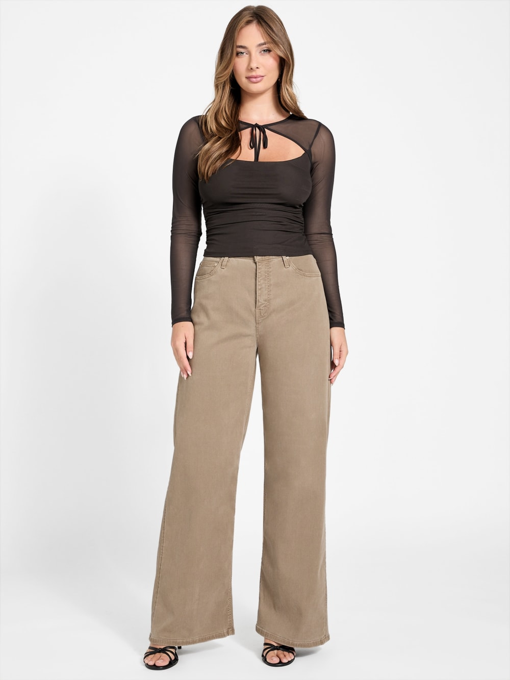 Eco Lauryn Tied Mesh Top