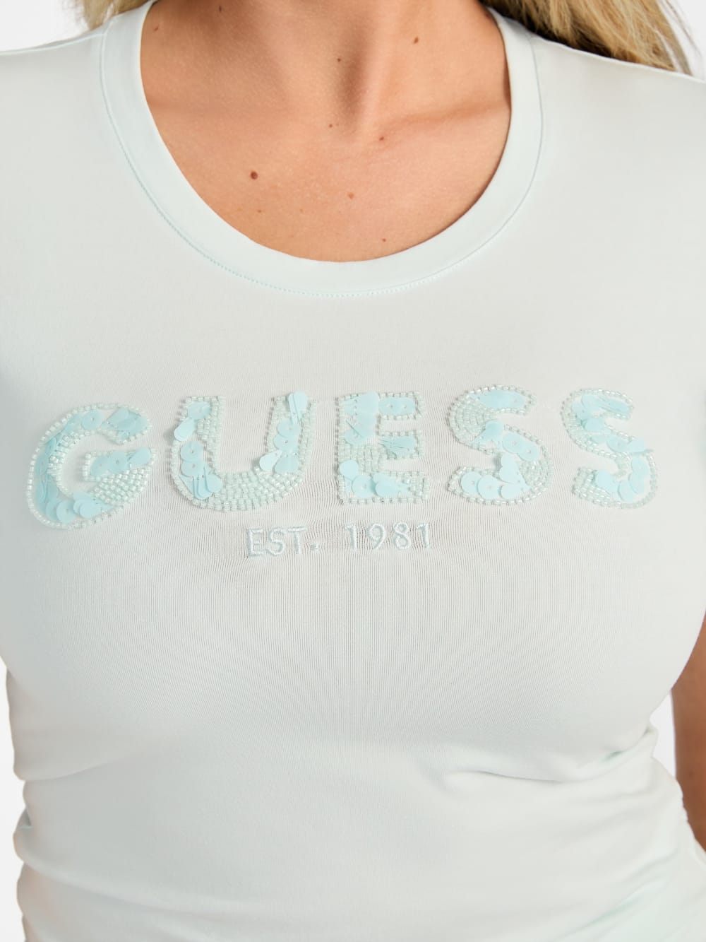 Eco Crewneck Sequin Tee
