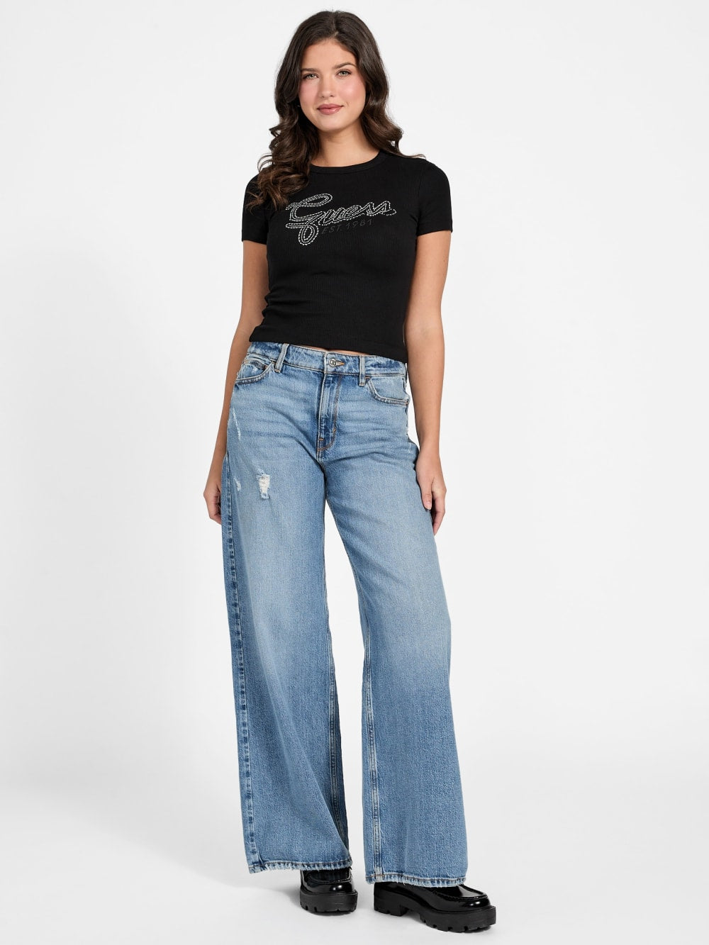 Logo Rhinestones t-shirt