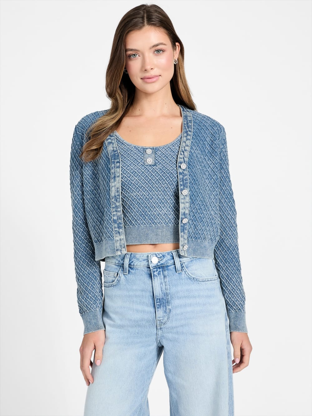 Textured cardigan