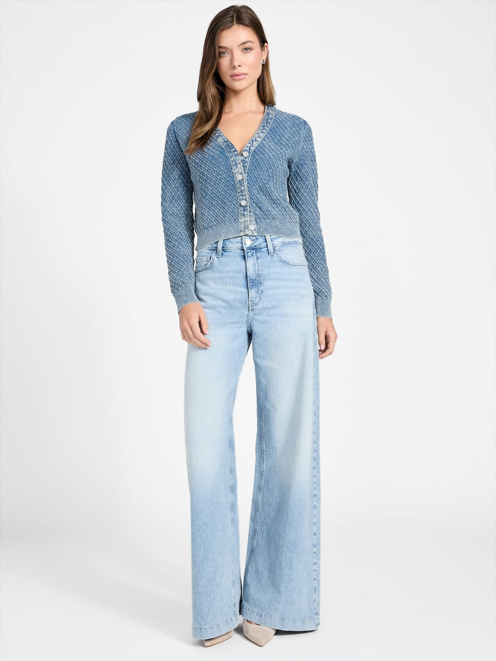 Textured cardigan