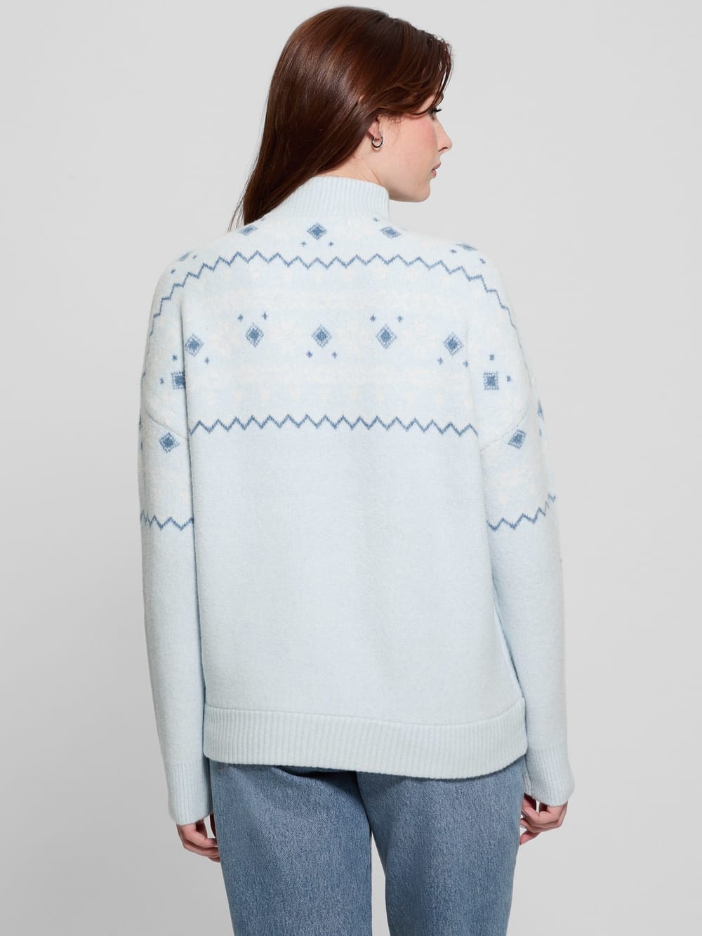 Half-Zip Wool-Blend Pullover Sweater