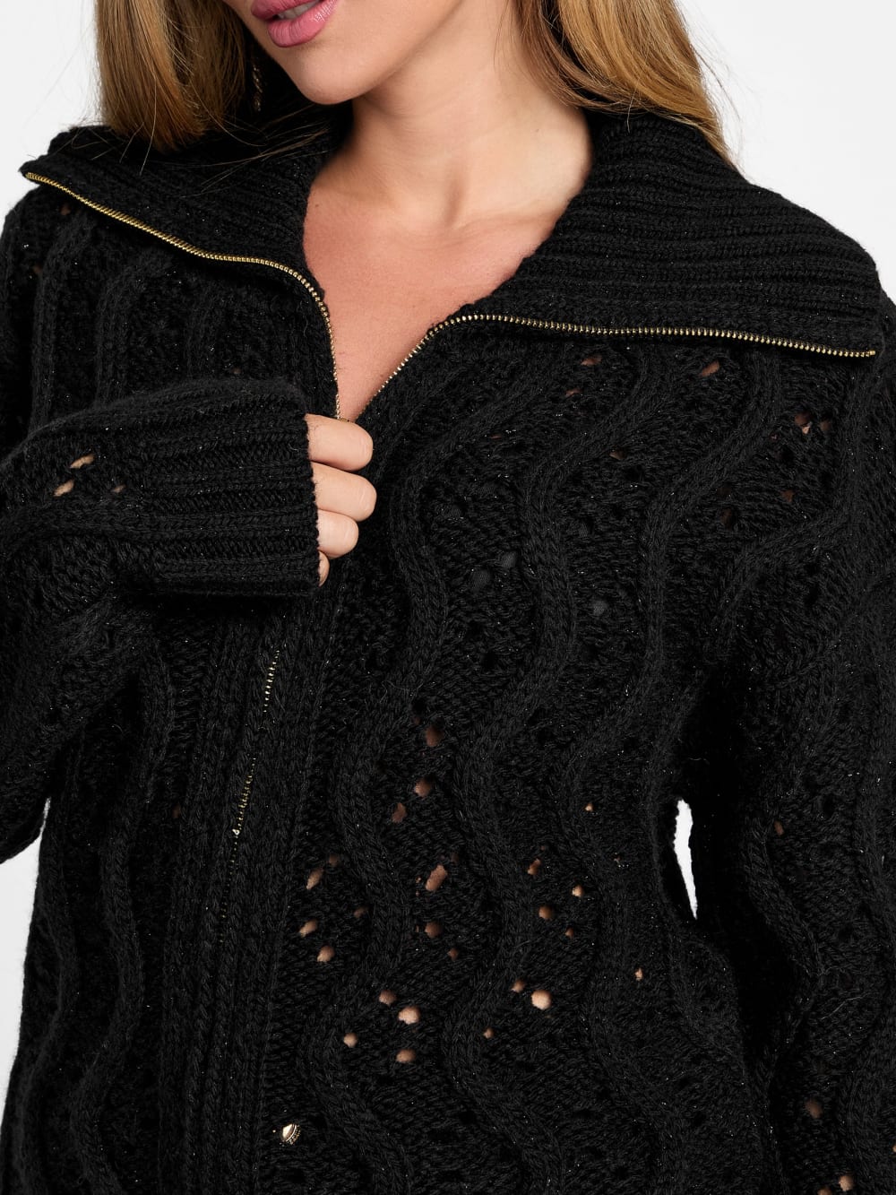 Adenora Zipped Cardigan Sweater