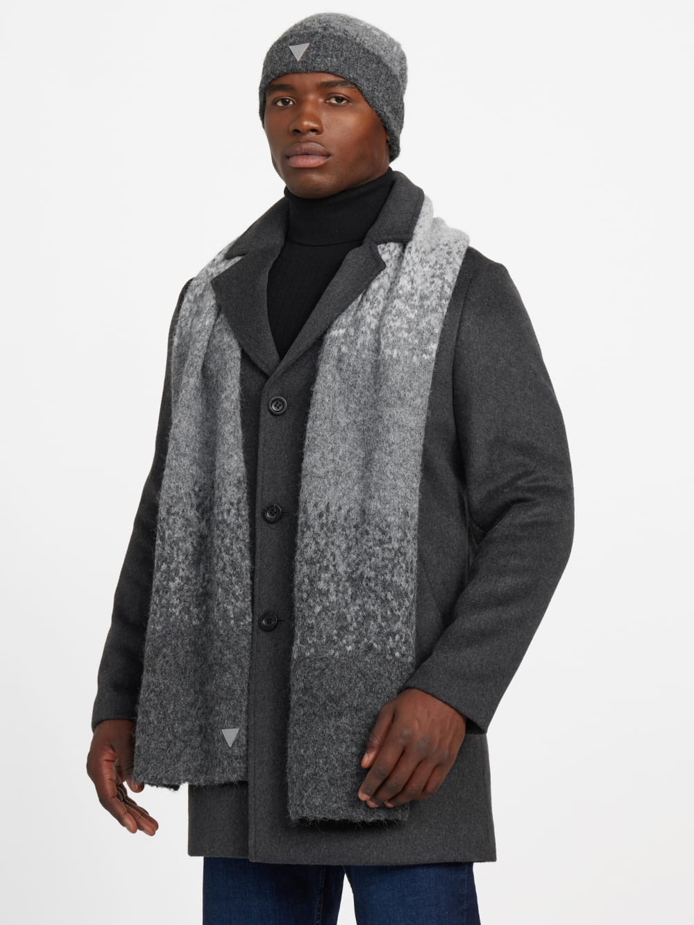 Trey Marled Striped Scarf