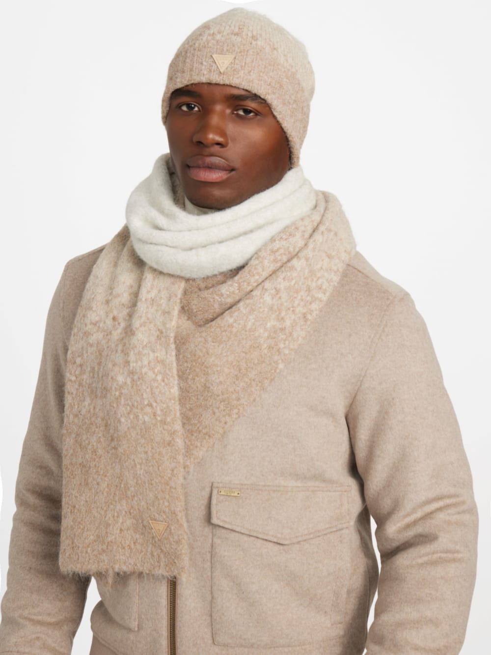 Trey Marled Striped Scarf