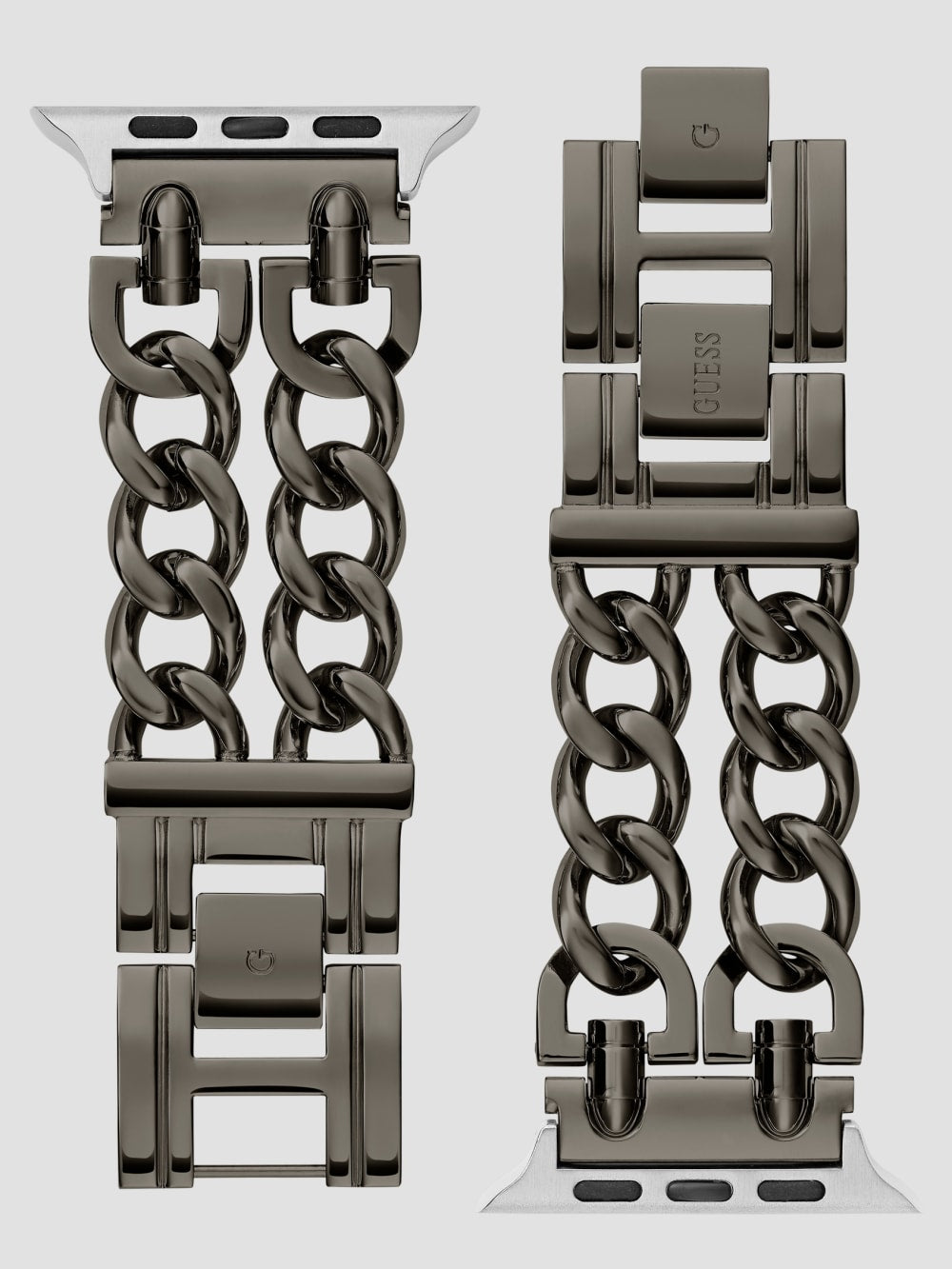 Dark Silver-Tone Chain 42-44 mm Band for Apple Watch®