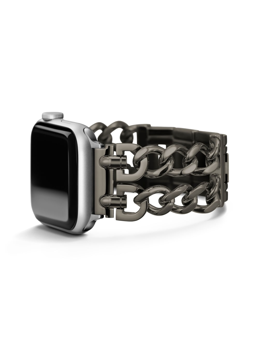 Dark Silver-Tone Chain 42-44 mm Band for Apple Watch®