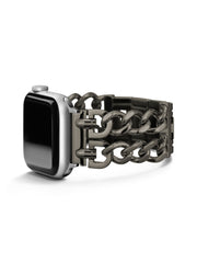 Dark Silver-Tone Chain 42-44 mm Band for Apple Watch®