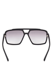 Metal Trim Plastic Navigator Sunglasses