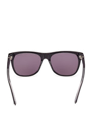 Square Logo Print Plastic Sunglasses